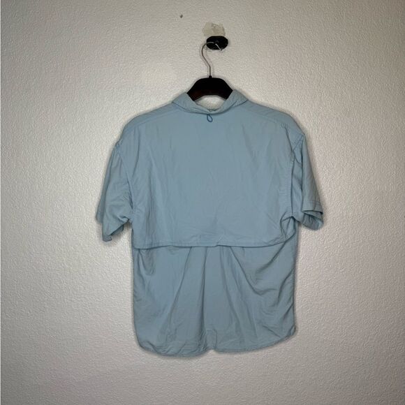 Boys Magellan Outdoors Blue Casual Button Down Shirt Short Sleeve Size 10/12 - Picture 5 of 5